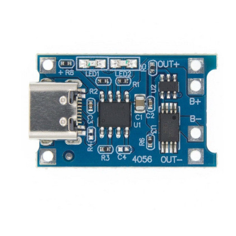 Електронний модуль TP4056 зарядки літієвих акумуляторів, Type-C DC 5 В Електронний модуль TP4056 зарядки літієвих акумуляторів, Type-C DC 5 В